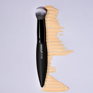 Mixup Professional Vegan Cruelty-Free Double-Fiber Oval Makeup Brush for Liquid & Powder Foundation - P787