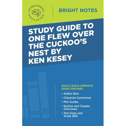 Study Guide to One Flew Over the Cuckoo's Nest by Ken Kesey - Paperback