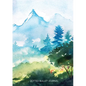 Watercolor Hillside - Dotted Bullet Journal: Medium A5 - 5.83X8.27 - Paperback