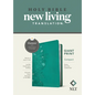 NLT Compact Giant Print Bible, Filament Enabled (Leatherlike, Peony Rich Teal, Red Letter) - Imitation Leather