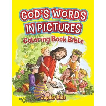God's Words In Pictures: Coloring Book Bible - Paperback