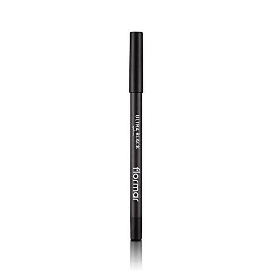 Flormar Ultra Black Eyeliner - Intensely Pigmented, Soft-Tip Applicator for Dramatic Eye Look