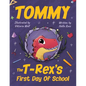 Tommy The T-Rex's First Day Of School: Reading Book For Kids Ages 4 to 8 - Paperback