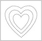 1974 Hearts 3"/5"/7" Stencil