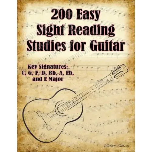 200 Easy Sight Reading Studies for Guitar - Paperback