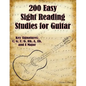 200 Easy Sight Reading Studies for Guitar - Paperback