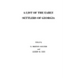 List of the Early Settlers of Georgia - Paperback