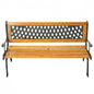 FarmHome Outdoor Patio Park Cast Iron Garden Porch Chair Bench