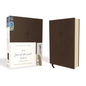 NIV, Journal the Word Bible, Imitation Leather, Brown, Red Letter Edition, Comfort Print: Reflect, Take Notes, or Create Art Next to Your Favorite Ver - Imitation Leather