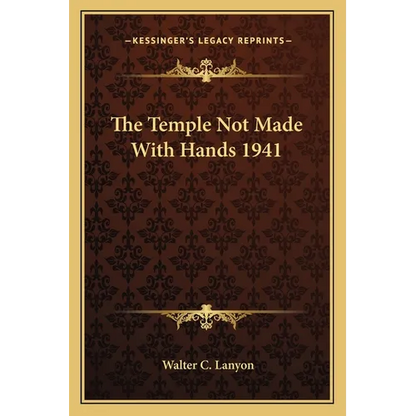 The Temple Not Made With Hands 1941 - Paperback