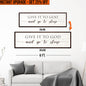 Upgrade Your 16x48 Inches 'Give It To God And Go To Sleep Sign VII' (Style 1) Canvas To 20x60 Inches