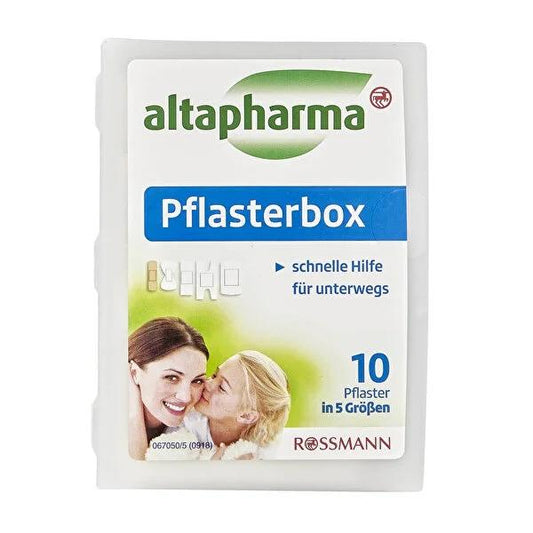 Altapharma First Aid Bandage Set - 10 Piece Waterproof Assorted Sizes for Minor Cuts