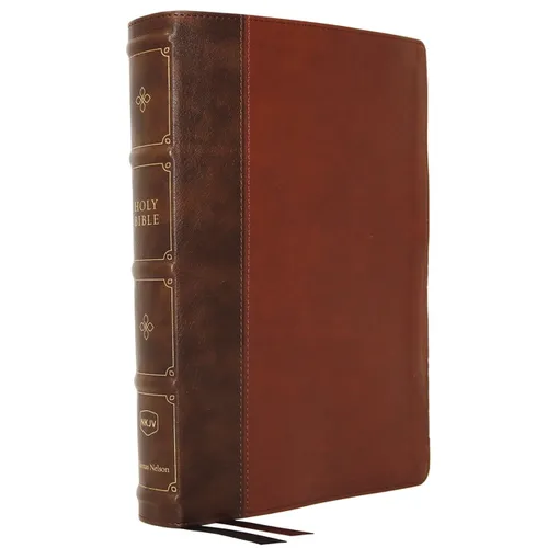 Nkjv, Large Print Verse-By-Verse Reference Bible, MacLaren Series, Leathersoft, Brown, Comfort Print: Holy Bible, New King James Version - Imitation Leather