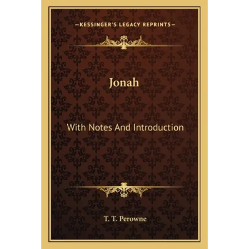 Jonah: With Notes And Introduction - Paperback