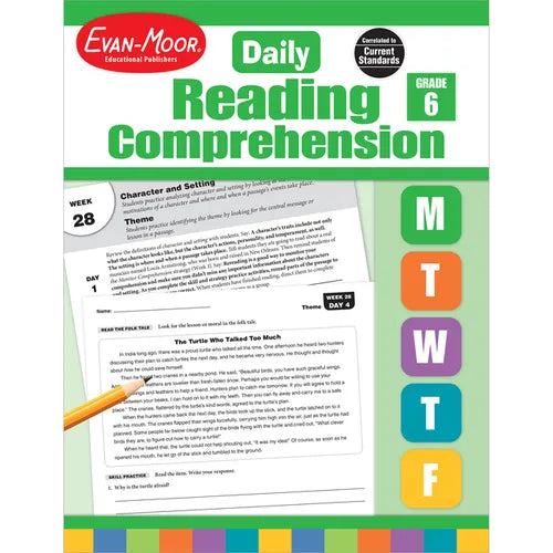 Daily Reading Comprehension, Grade 6 Teacher Edition - Paperback