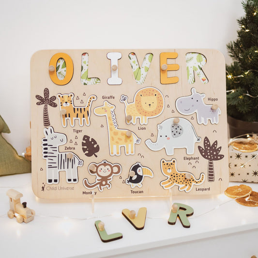 Name Board Jungle Theme