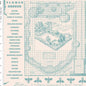 Natural Flower Patch Farmers Almanac Raindrop Wideback Fabric per yard
