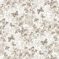 Natural Monotone Butterfly and Floral Cotton Wideback Fabric per yard