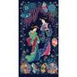 Navy Moonlit Kimono Panel -24"