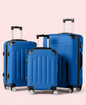 Multi Color - 3PCs Luggage Set 20/24/28 Inch Hard Shell Spinner with TSA Lock