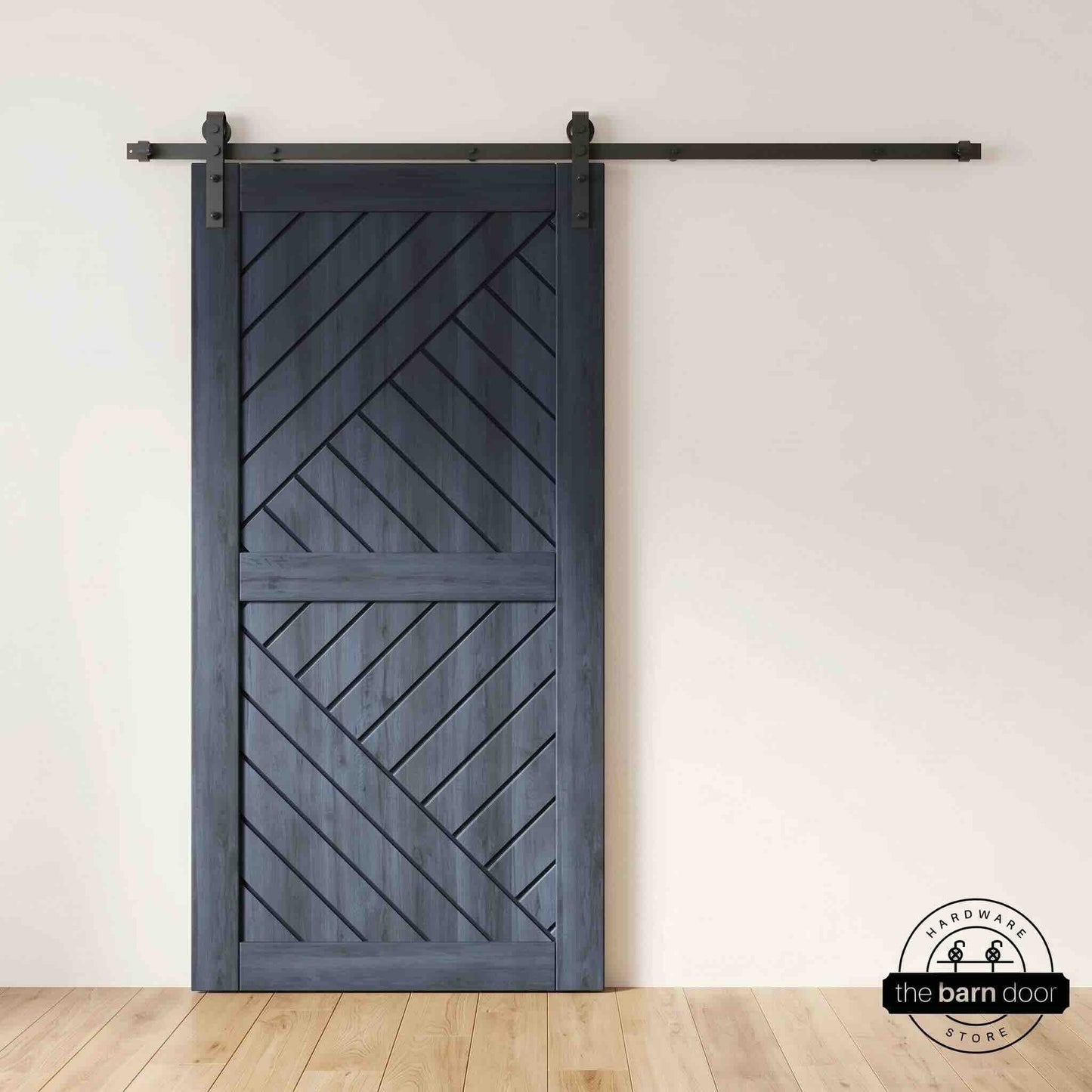 Pine Wood Patterned DIY Barn Door | 80"-84" x 26"-50"