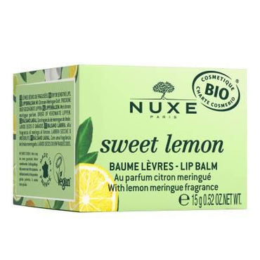 Nuxe Sweet Lemon Lip Balm - Natural Vegan Lip Care for Dry Lips