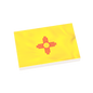 New Mexico State Flag - Minifig Scale - Custom Printed - 2x3 Tile Made using LEGO® Parts