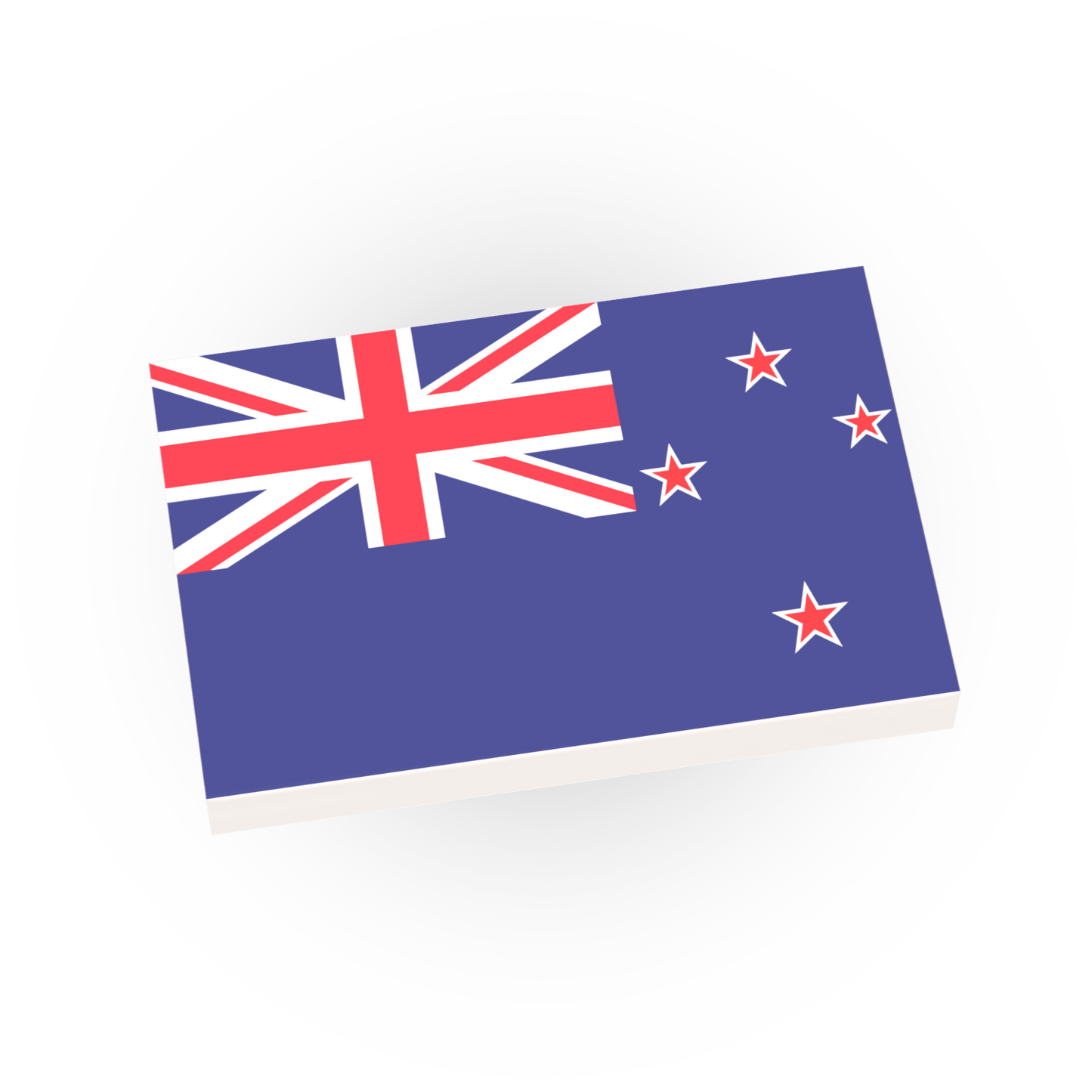 New Zealand Flag - Custom Printed 2x3 Tile - Made Using LEGO® Parts