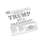 Newspaper - Trump 47th President - Custom Printed On A LEGO® Tile