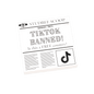 Newspaper - TikTok Banned?  -  Custom Printed On a LEGO® Tile