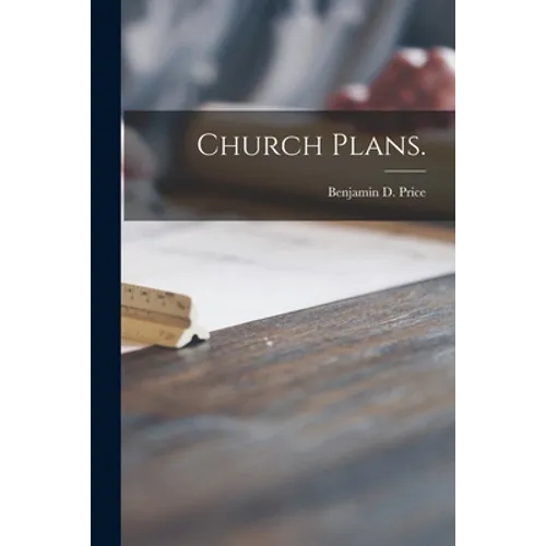 Church Plans. - Paperback