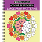 Brain Games - Color by Number - Large Print: Patterns (Stress Free Coloring Book) - Spiral