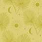 Night Palm Wallpaper, lemon and chartreuse