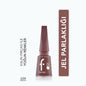 Flormar Jelly Look Terracotta Nail Polish: High Pigment, Gel Effect, Long Lasting, Salon Quality Glossy Finish - Orange Brown