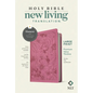 NLT Large Print Premium Value Thinline Bible, Filament Enabled (Leatherlike, Garden Pink) - Imitation Leather