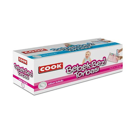Cook Diaper Bags for Hygienic Disposal - 30 Count, Soap Scented & Recyclable