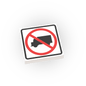 No Deliveries Sign - Custom Printed 2x2 Tile - Made Using LEGO® Parts