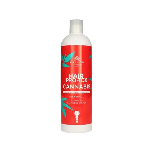 Kallos Cosmetics Cannabis Shampoo - 500ml Natural Hair Care with Pro-Tox Formulation