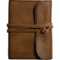 ESV Large Print Compact Bible, Red Letter (Natural Leather, Brown, Flap with Strap) - Leather