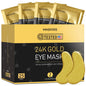 24k Gold Under Eye Patches (50 Pairs), eye mask, Collagen Skin Care Products, Eye Patches for Puffy Eyes, eye masks for dark circles and puffiness 1 Count (Pack of 50)