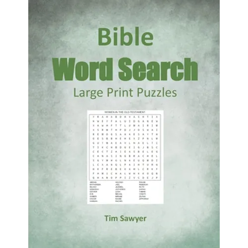 Bible Word Search: Large Print Puzzles - Paperback