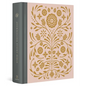 ESV Journaling Study Bible (Cloth Over Board, Blush/Ochre, Floral Design) - Hardcover
