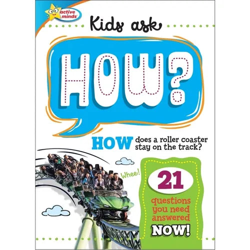 Active Minds Kids Ask How Does a Roller Coaster Stay on the Track? - Hardcover