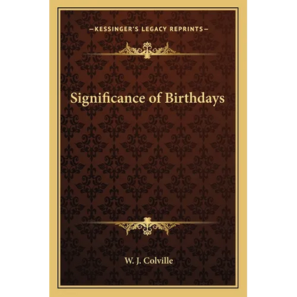 Significance of Birthdays - Paperback