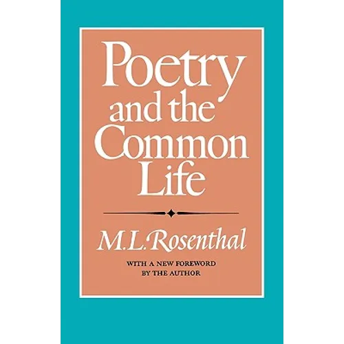Poetry and the Common Life - Paperback