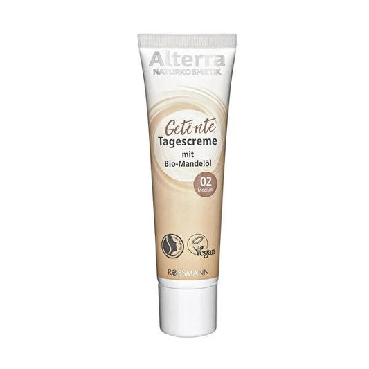 Alterra Tinted Day Cream No:02 Medium - Vegan Skincare for Even Tone & Moisturizing