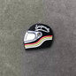 Motorcycle Helmet Pin Badge