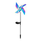 LED Solar Laser Magic Color Windmill Ground Plug Lamp Household