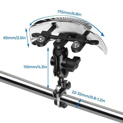 180° Ultra-Wide Angle Motorcycle Rearview Mirror