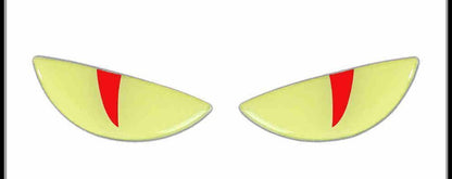 Glow-in-the-Dark 3D Devil Cat Eye Sticker
